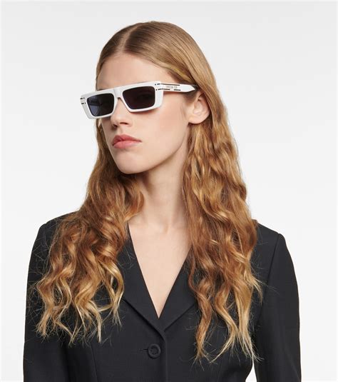 dior signature s2u|DiorSignature S2U White Rectangular Sunglasses .